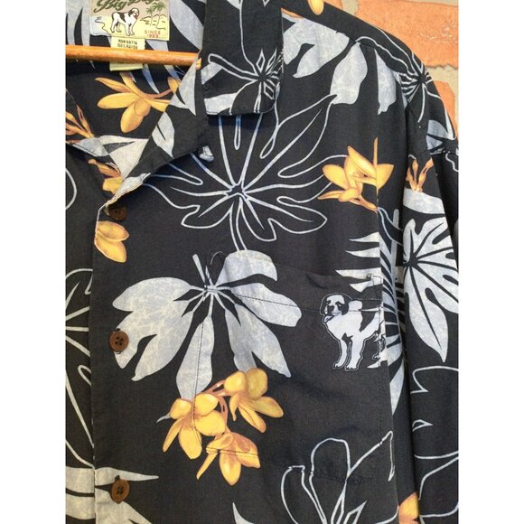 Big Dogs Hawaiian Button Up Shirt Size XL Tropical Floral Short Sleeve Resort - Picture 3 of 8